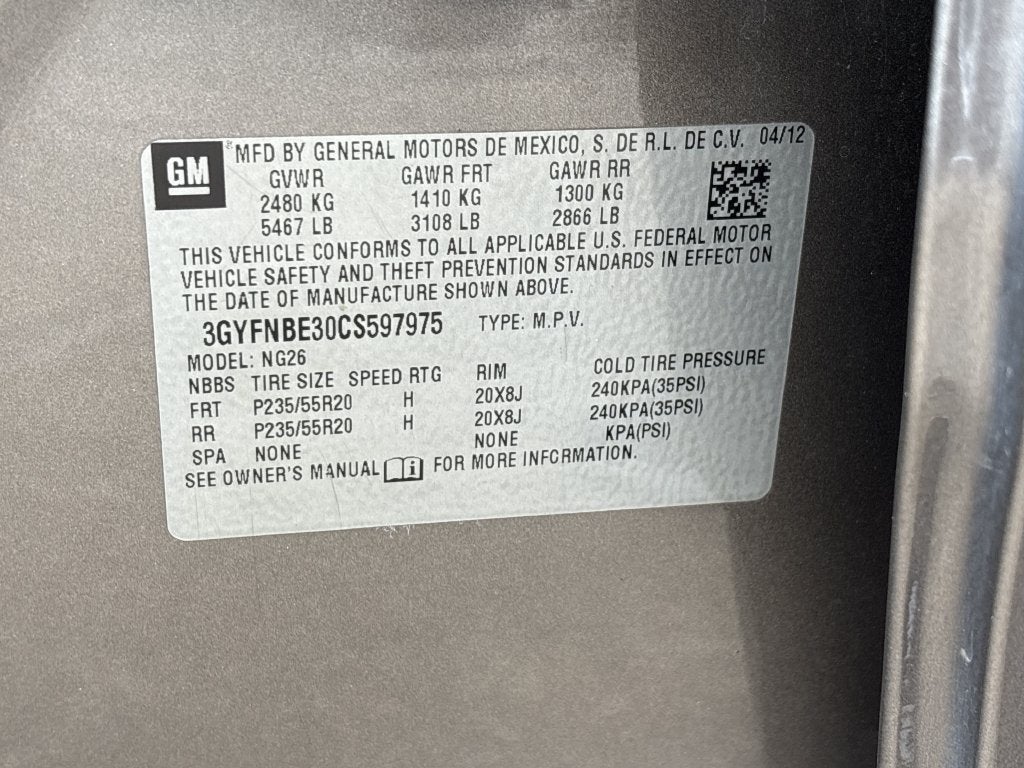 2012 Cadillac SRX Performance