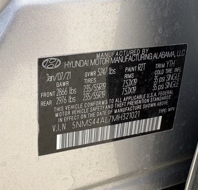 2021 Hyundai SANTA FE Limited