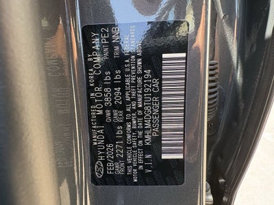2026 Hyundai ELANTRA SEL Sport