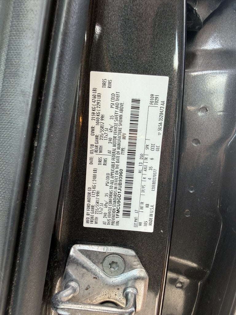 2018 Ford Escape SE