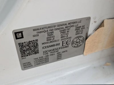 2018 Chevrolet Silverado 2500HD Work Truck