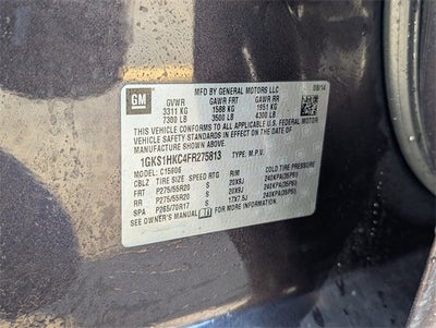 2015 GMC Yukon XL SLT 1500