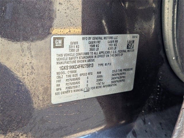 2015 GMC Yukon XL SLT 1500