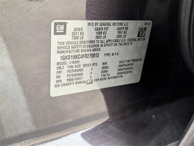 2015 GMC Yukon XL SLT 1500