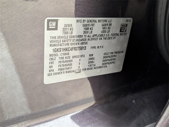 2015 GMC Yukon XL SLT 1500