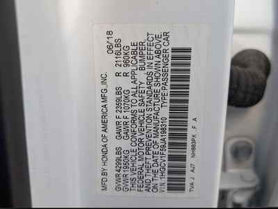 2018 Honda Accord EX-L