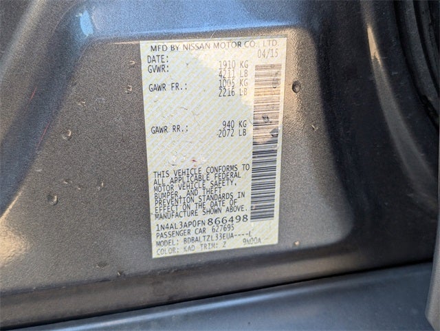 2015 Nissan Altima 2.5 SL