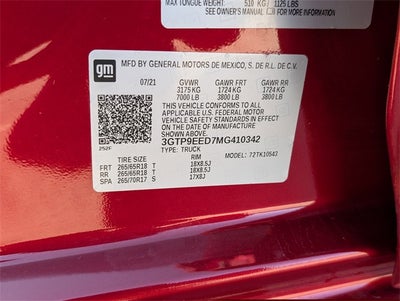 2021 GMC Sierra 1500 AT4