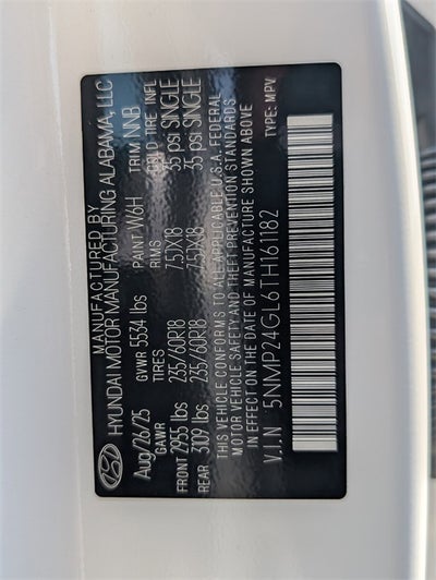 2026 Hyundai SANTA FE SEL FWD