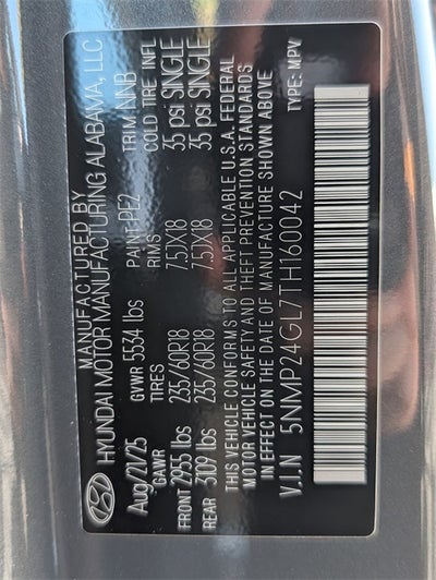 2026 Hyundai SANTA FE SEL FWD