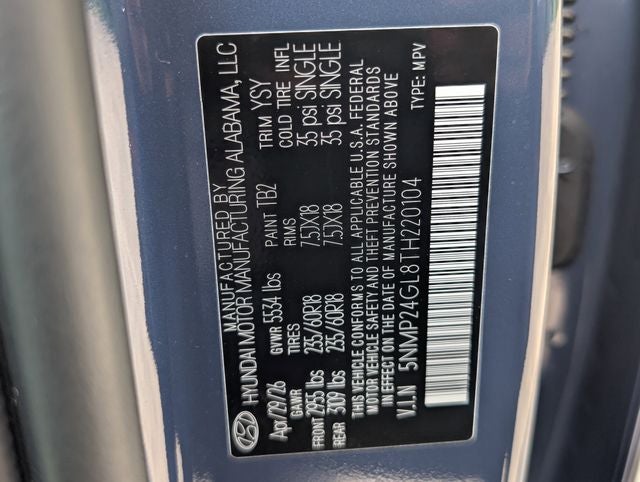 2026 Hyundai SANTA FE SEL FWD