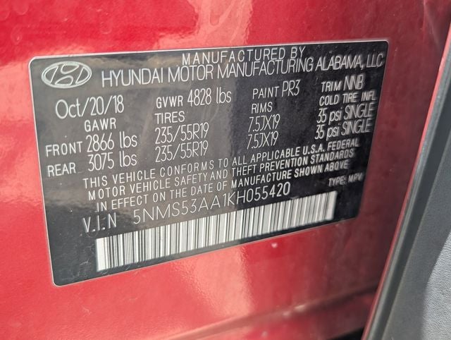 2019 Hyundai SANTA FE Ultimate