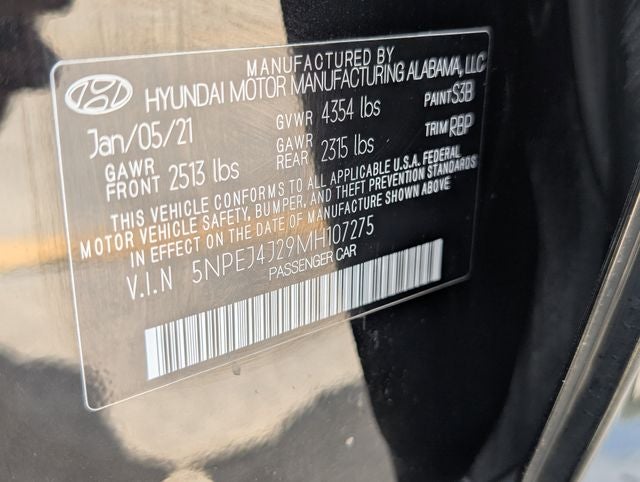 2021 Hyundai SONATA SEL Plus