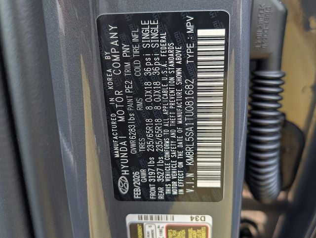 2026 Hyundai PALISADE HYBRID Blue SEL 7P