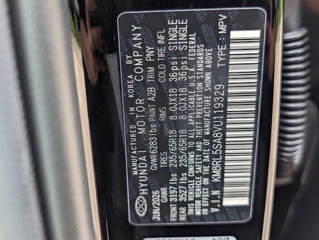 2027 Hyundai PALISADE HYBRID Blue SEL 7P