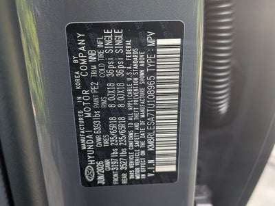 2026 Hyundai PALISADE HYBRID SEL 7P