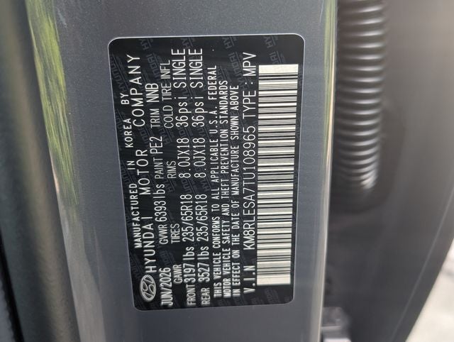 2026 Hyundai PALISADE HYBRID SEL 7P