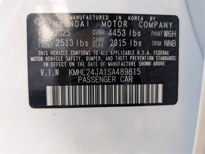 2025 Hyundai SONATA SE