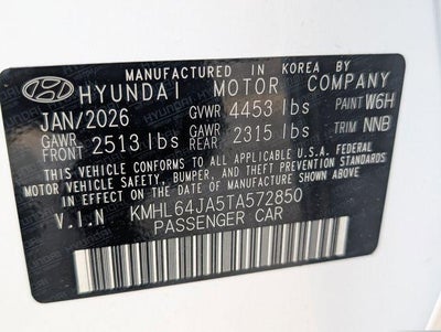 2026 Hyundai SONATA SEL Sport