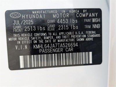 2026 Hyundai SONATA SEL Sport