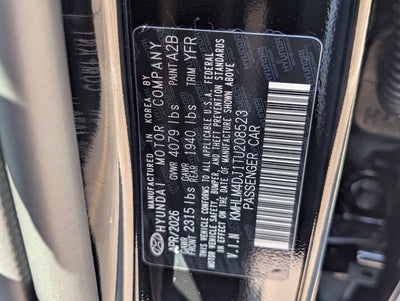 2026 Hyundai ELANTRA HYBRID Blue