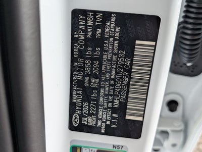 2026 Hyundai ELANTRA Limited