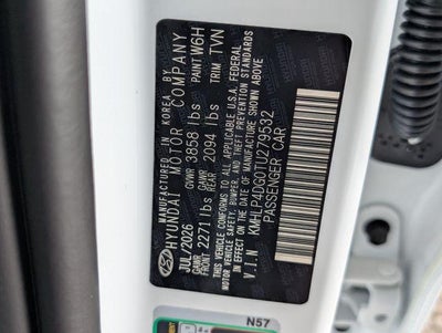 2026 Hyundai ELANTRA Limited