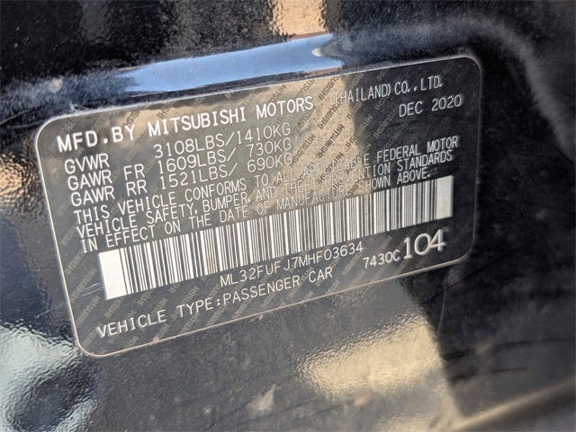 2021 Mitsubishi Mirage G4 ES