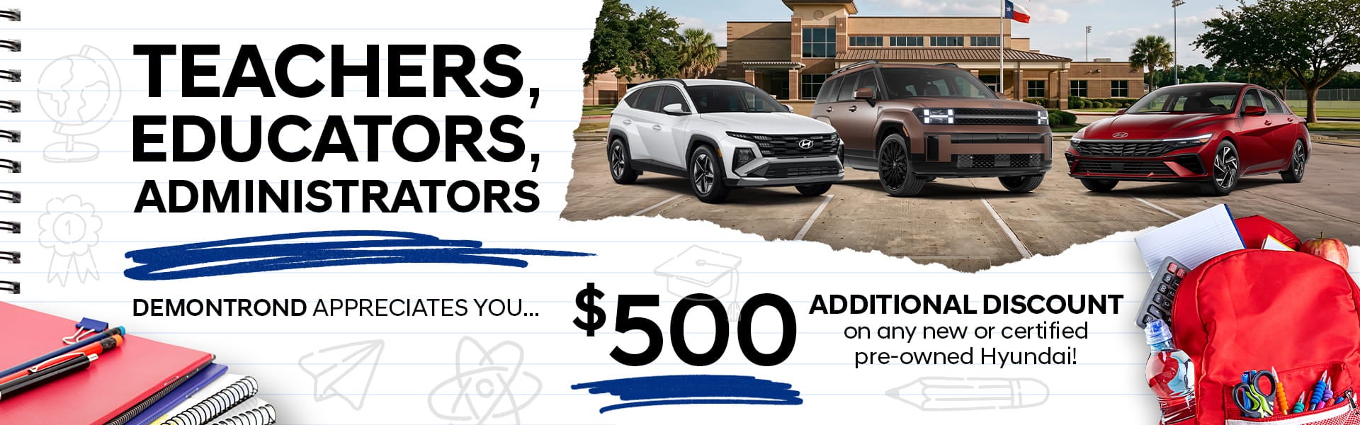 $500 Educator discount