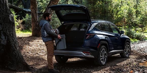 Rear view of a Hyundai Vehicle